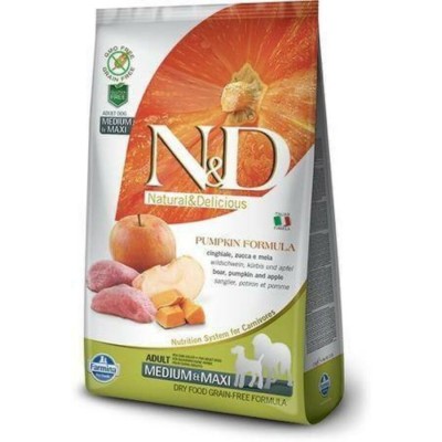 N&D Dog Grain Free Adult Medium/Maxi sütőtök, vaddisznó & alma 2,5kg