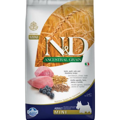 N&D Dog Ancestral Grain Bárány-Tönköly-Zab&Áfonya Adult mini 800g